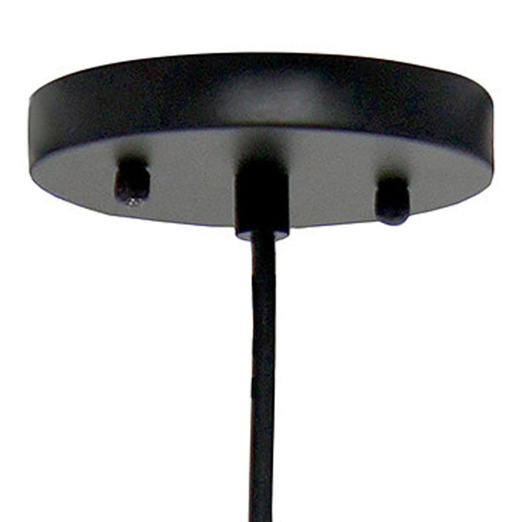 Natural And Black Rattan Ceiling Light With Natural Shades-3