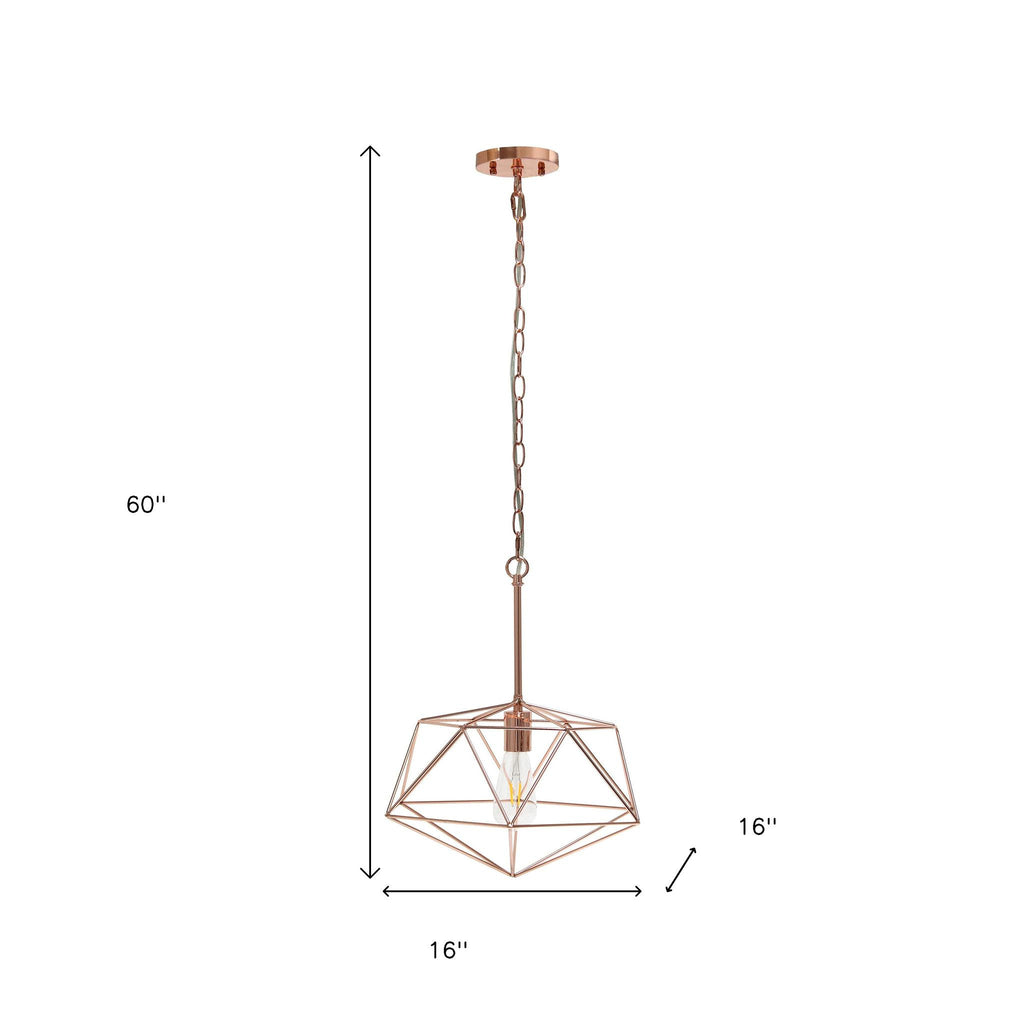 Black Caged Iron Ceiling Light With Black Shades-4
