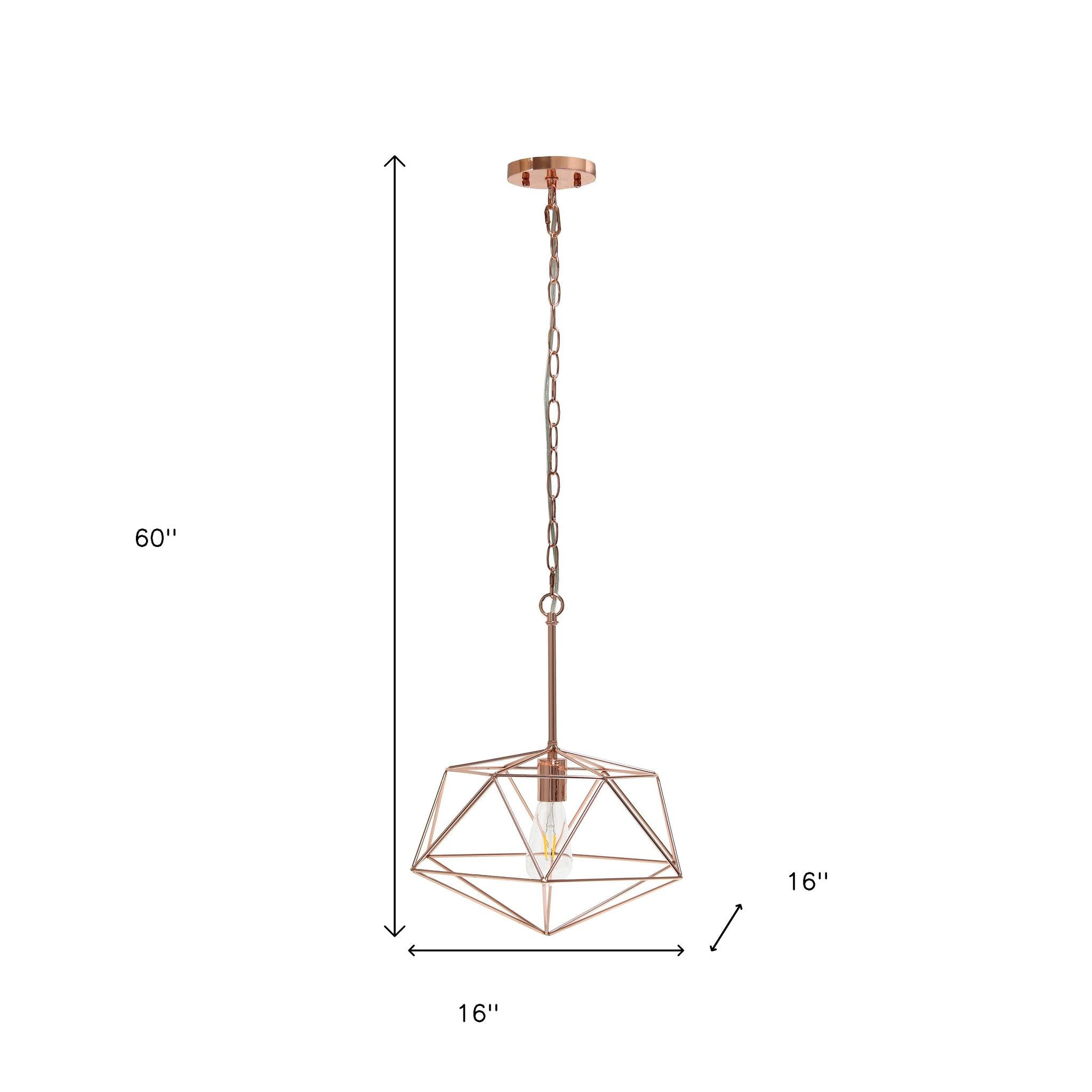 Black Caged Iron Ceiling Light With Black Shades-4