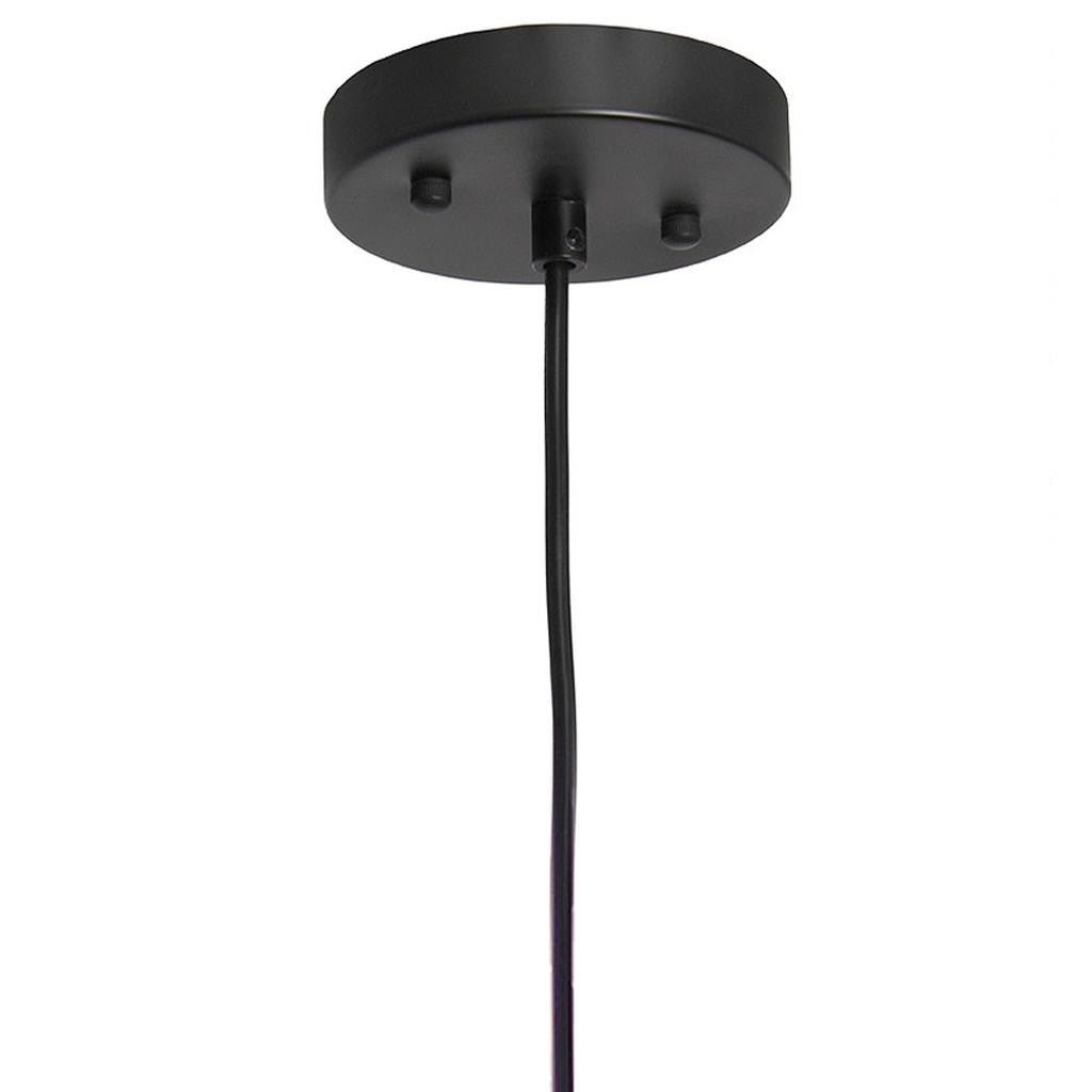 Natural And Black Sphere Hemp Ceiling Light With Natural Shades-3