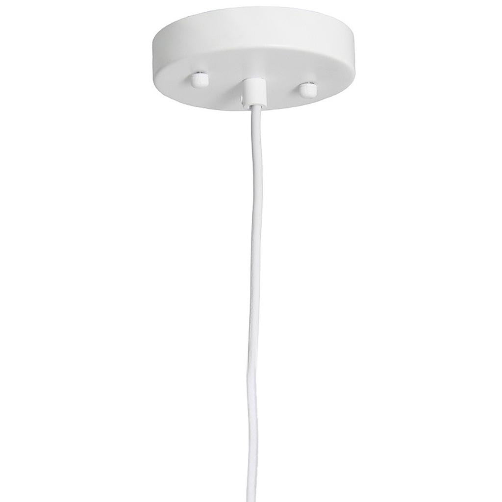 White Sphere Hemp Ceiling Light With White Shades-3
