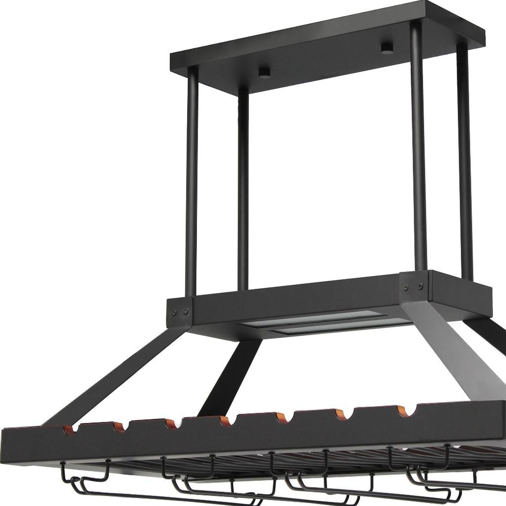 Bronze Kitchen Island Two Light Iron LED Edison Bulb Flush Ceiling Light-3