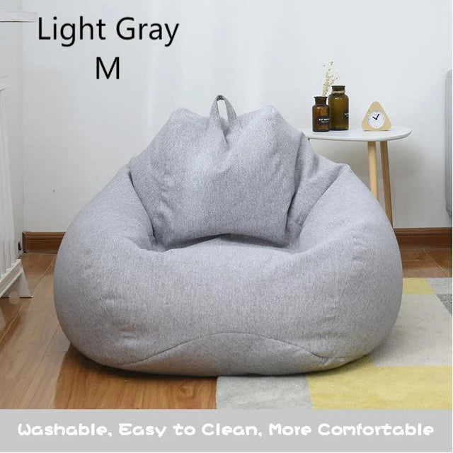 NNEOBA Comfort Lazy Sofas Cover Chairs Without Filler-5