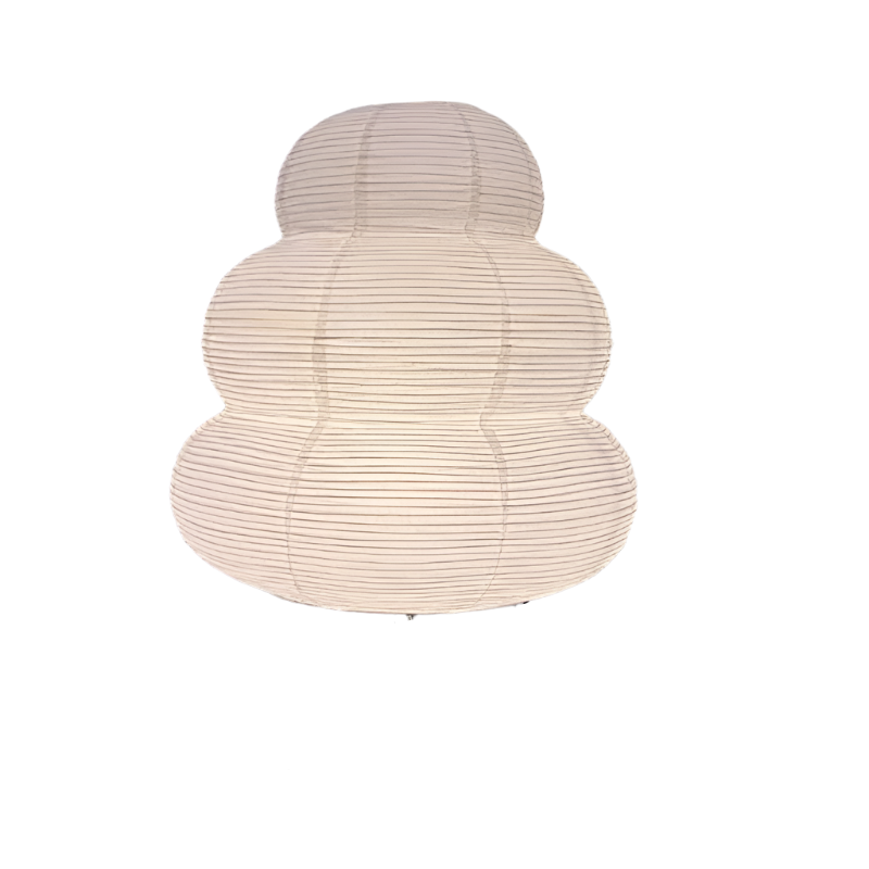 LED Rice Paper Desk Lamp Tricolor Dimming Bedside Light White-0